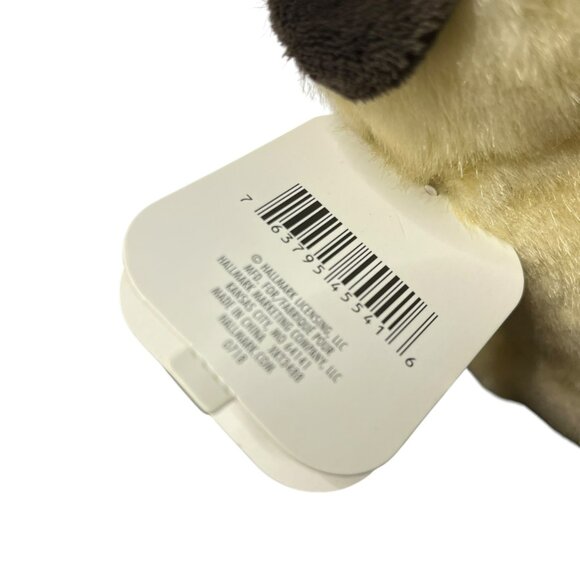 Hallmark My Best Friend Dog Plush Pug Small 7 inch Stuffed Animal Toy NEW - Picture 8 of 9